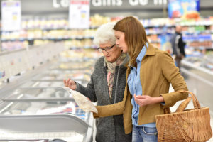 caregiver and her patient had grocery